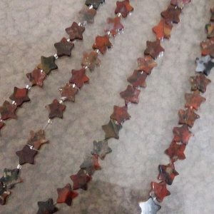 Brown star beads